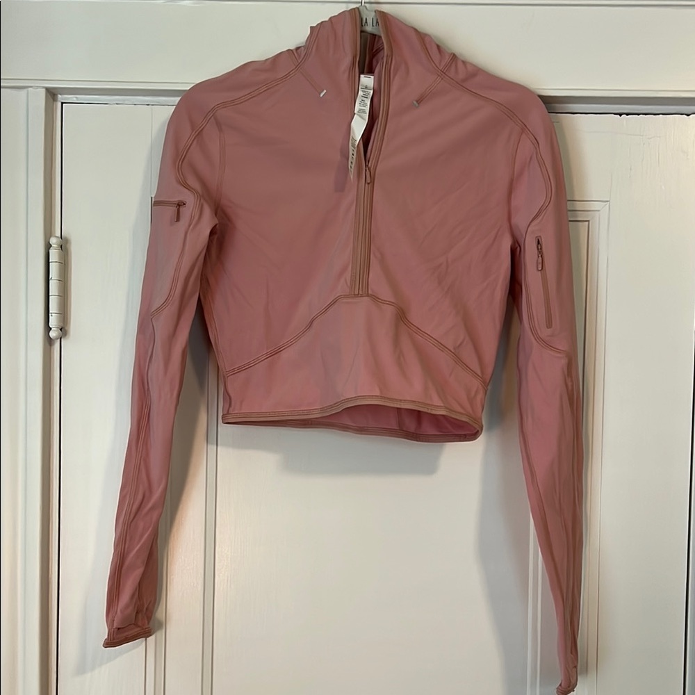 Lululemon Long Sleeve Quarter-Zip Hoodie top, size 4